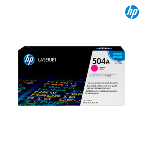 ตลับหมึกแท้ Toner Original Compatible HP CE253A Magenta, 504A